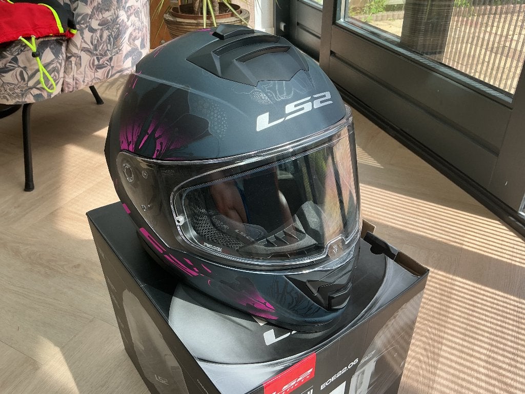 LS2 FF800 Storm II Burst Matt Black Pink size M 57-58cm, M, Integraalhelm, Dames, Tweedehands