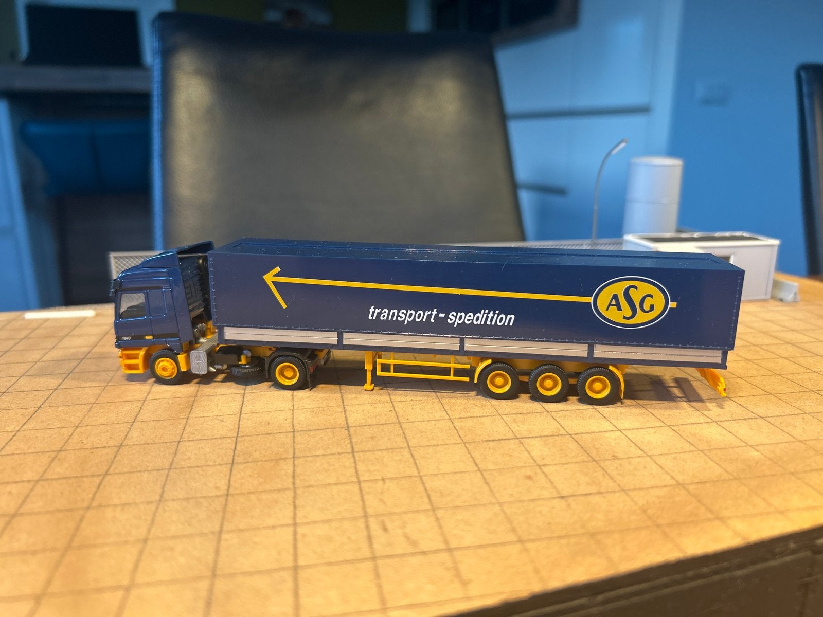AWM ASG Transport-Spedition Vrachtwagenmodel 1:87/HO, Ophalen of Verzenden, Nieuw, Bus of Vrachtwagen, AWM