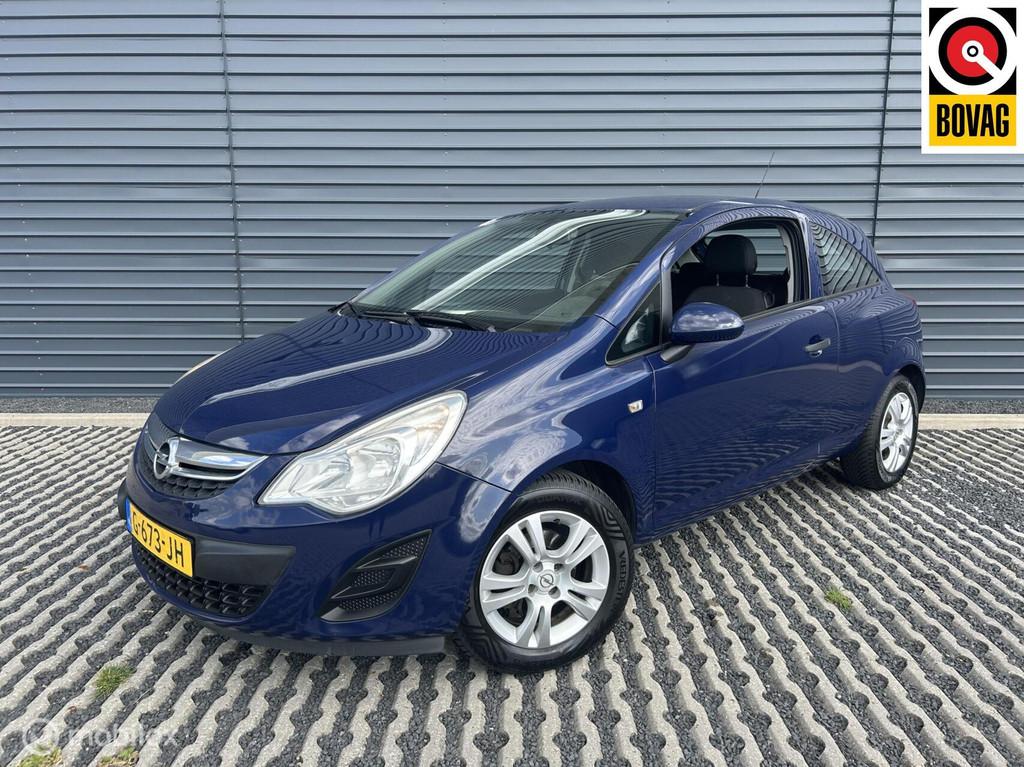 Opel Corsa 1.2 | Airco | Zuinig | APK 01-2027 | Instapklaar, Voorwielaandrijving, Euro 5, Zwart, Blauw