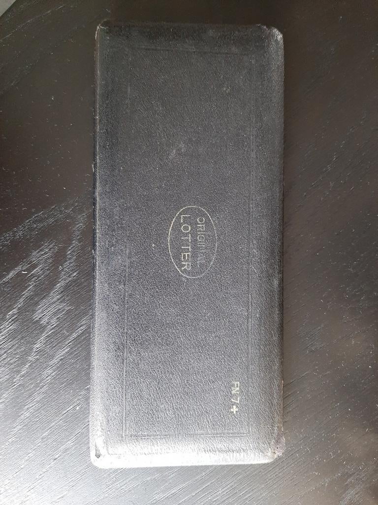 Antieke Tekenset in Leren Etui - Origineel Lotter, Antiek en Kunst, Antiek | Gereedschap en Instrumenten, Ophalen of Verzenden