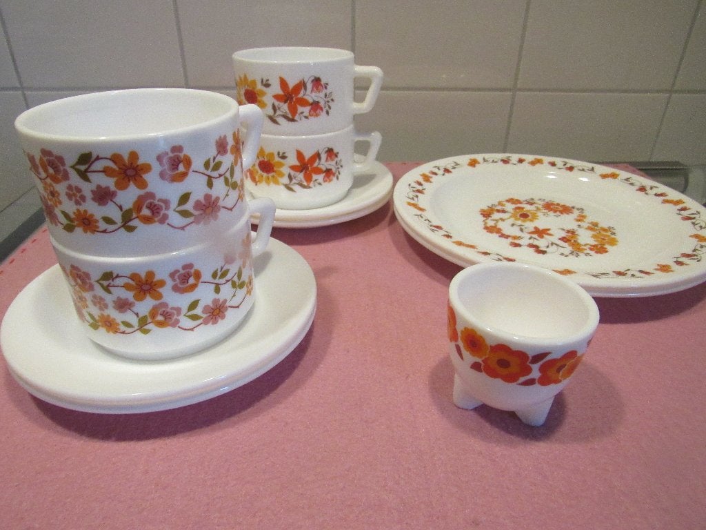 ARCOPAL SCANIA SERVIES, Huis en Inrichting, Ophalen of Verzenden, Overige stijlen, Kop(pen) en/of Schotel(s), Glas