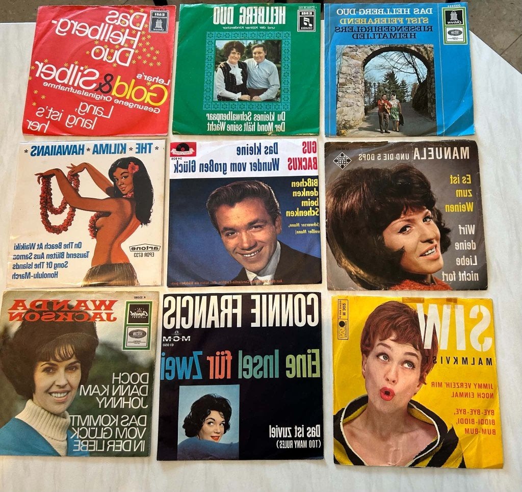 58 Mooie vinyl single's uit de jaren  60 !