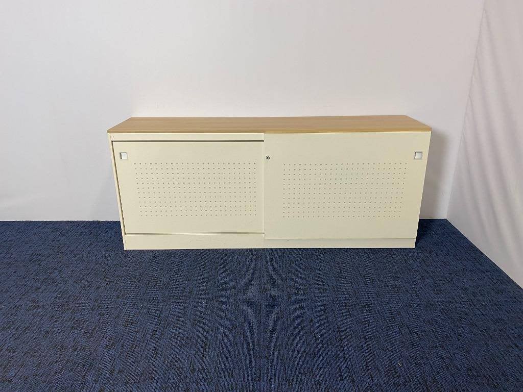 5 x Schuifdeurkast Unifor (akoestisch), wit/crème, 75 x 180