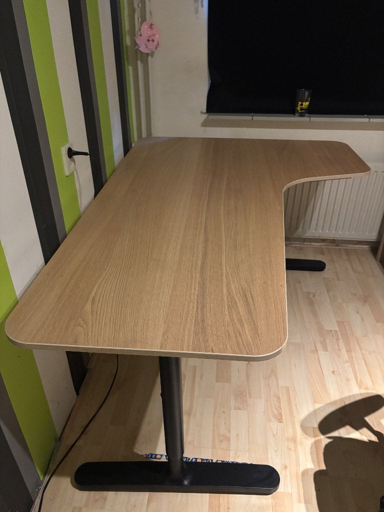Hoekbureau Bekant, Huis en Inrichting, Ophalen, Zwart, 160 cm, Hout