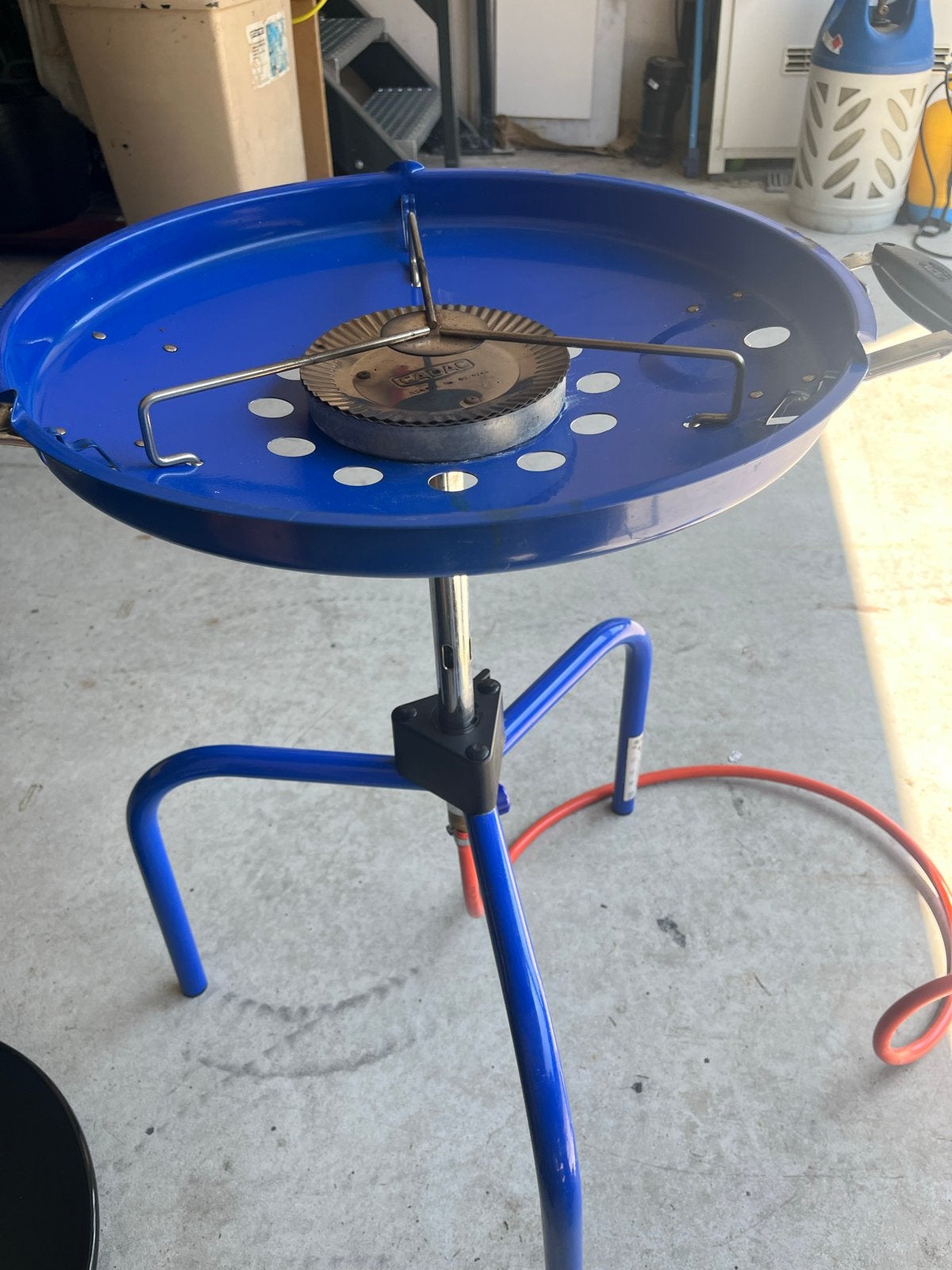 Cadac Skottelbraai met nieuwe gasslang en gasdrukregelaar, Ophalen of Verzenden, Gebruikt