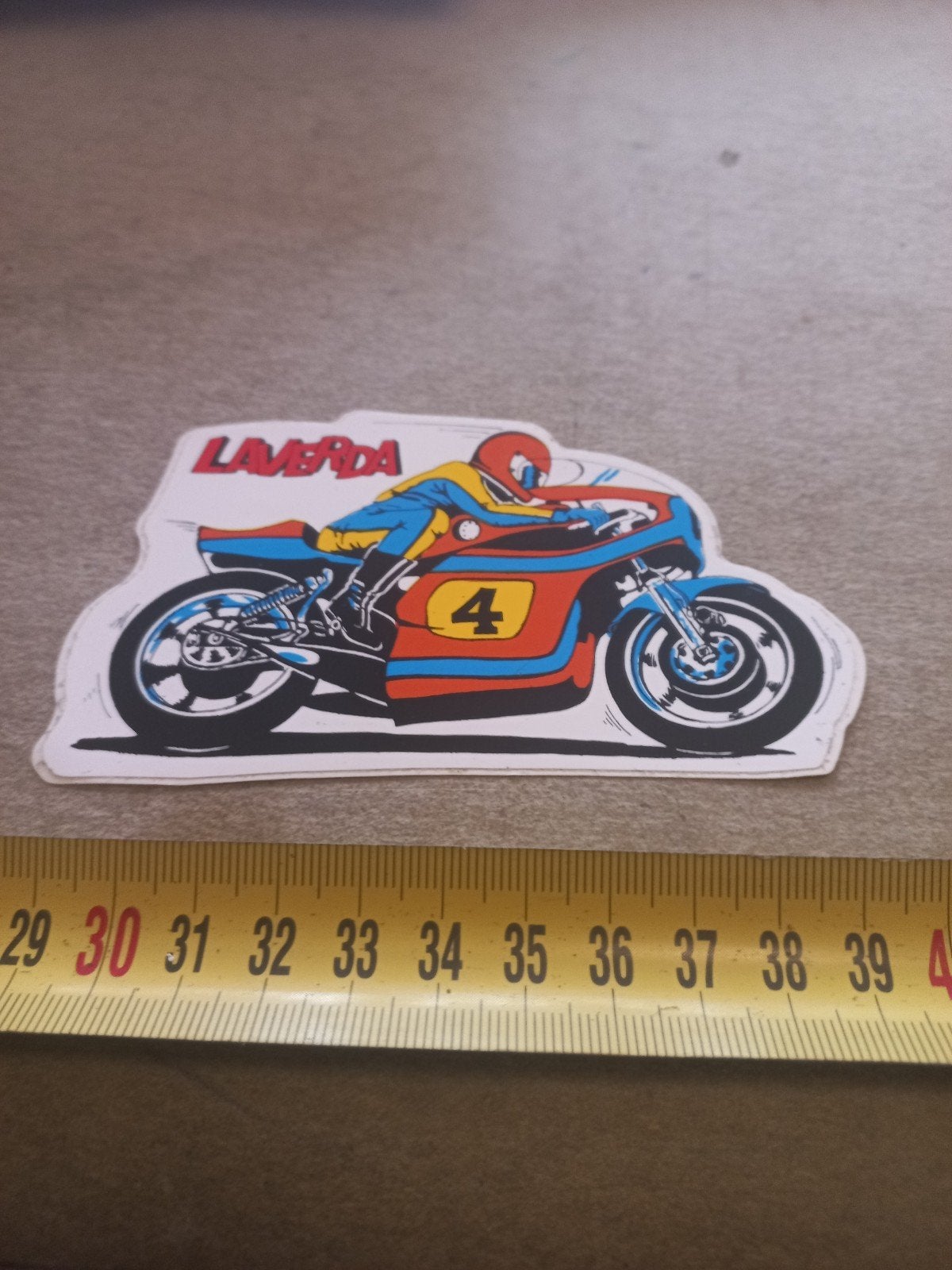 Vintage Laverda Motor Sticker - Zeldzaam Verzamelobject, Ophalen of Verzenden, Zo goed als nieuw