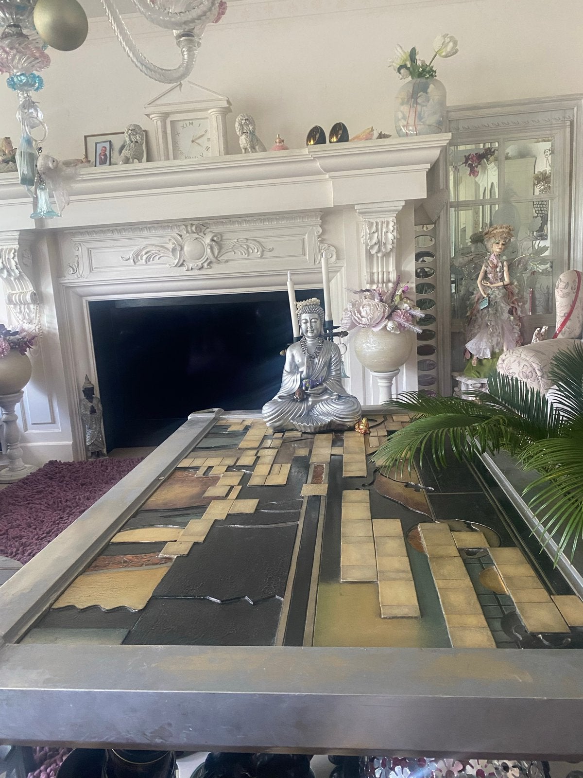 Salontafel Divano & Divani 100x150 cm met glasplaat, Ophalen, Gebruikt, Glas, 100 tot 150 cm
