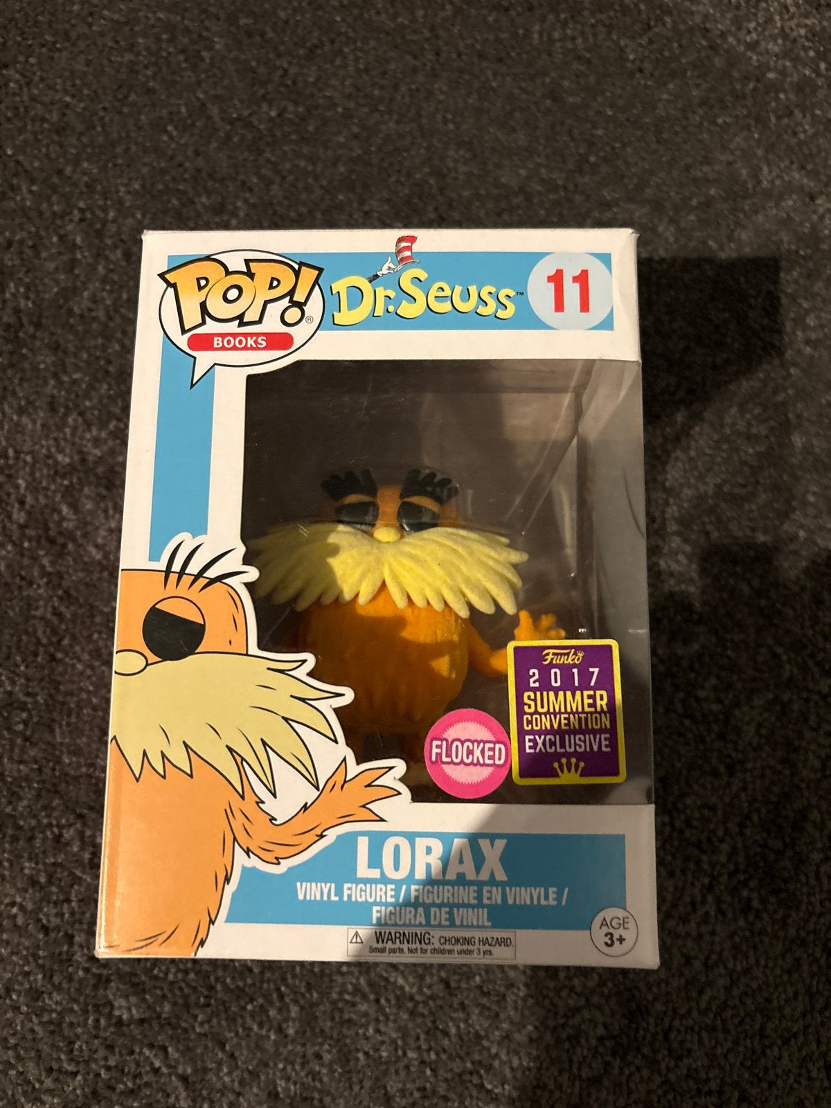 Funko Pop! Dr. Seuss Lorax Flocked Summer Convention Exclusi, Ophalen of Verzenden, Nieuw
