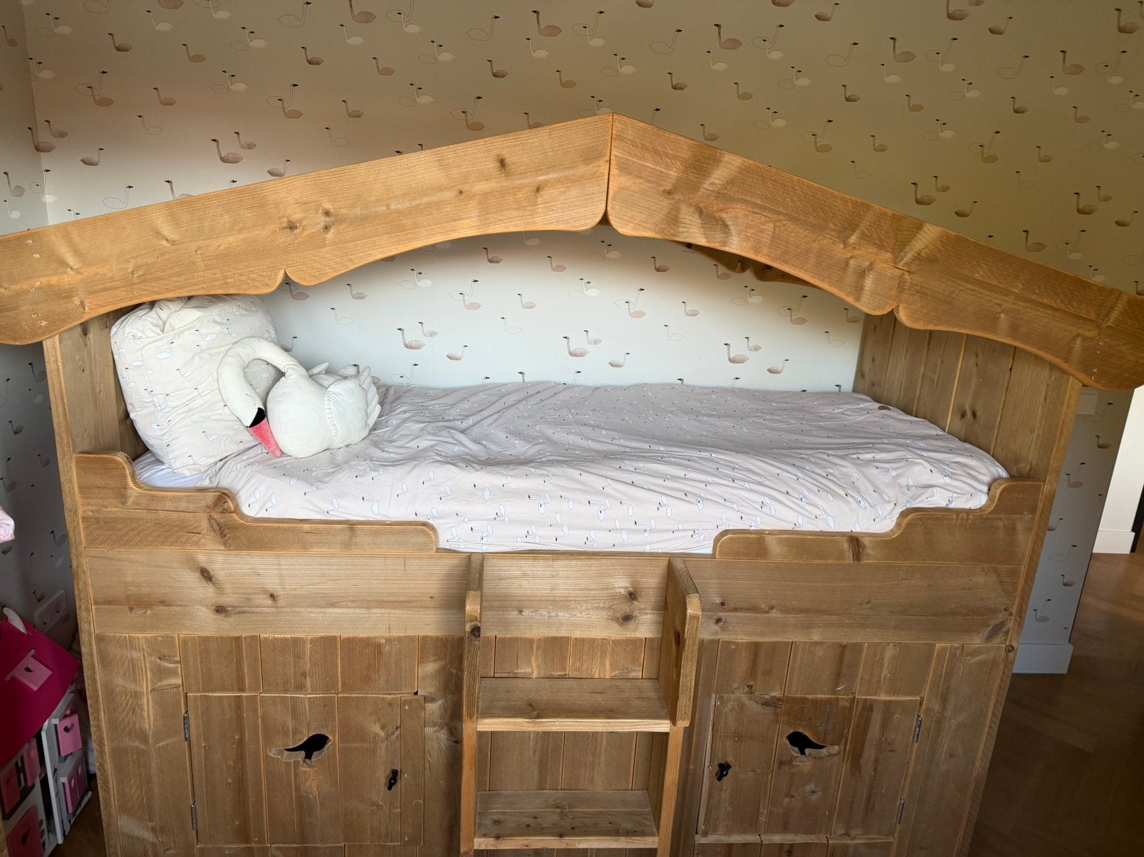 Saartje Prum Vogelbed, Kinderen en Baby's, Kinderkamer | Stapelbedden en Hoogslapers, Ophalen of Verzenden, Gebruikt, Halfhoogslaper