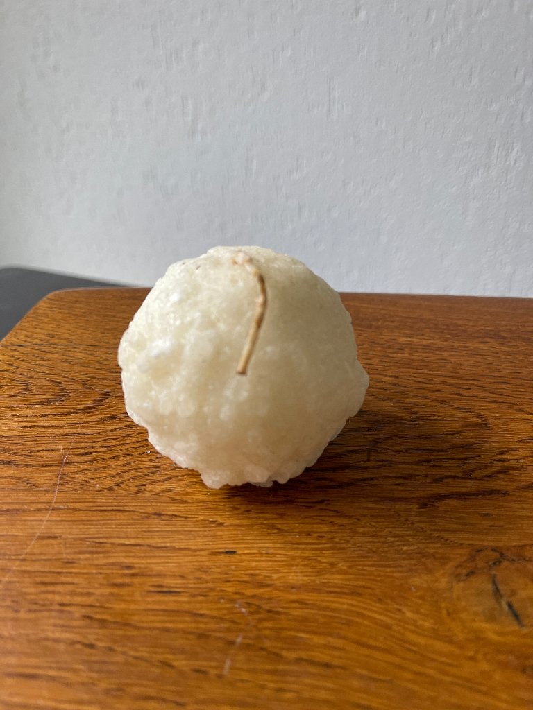 Kaars "Sneeuwbal" 'Jaren 70/80' Nieuw, Ophalen of Verzenden, Nieuw, Overige materialen