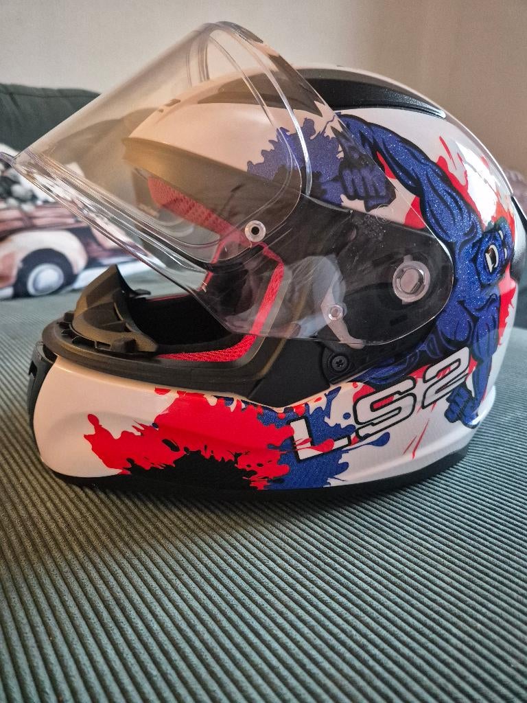 Motorhelm kind maat m (49-50), Motoren, M, Kinderen, Integraalhelm, Tweedehands