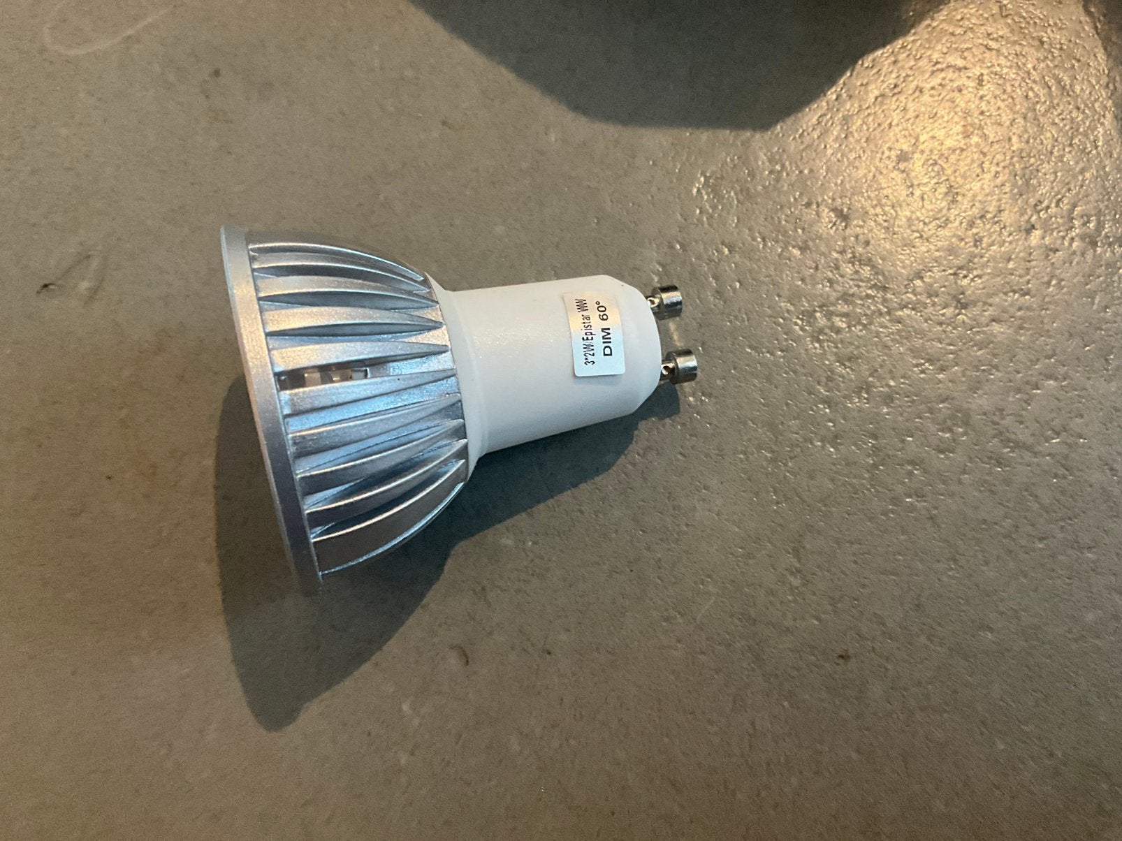 20 led spots (GU10) van 3,2W en 2 led dimmers, Led-lamp, Gebruikt, GU10, Dimbaar
