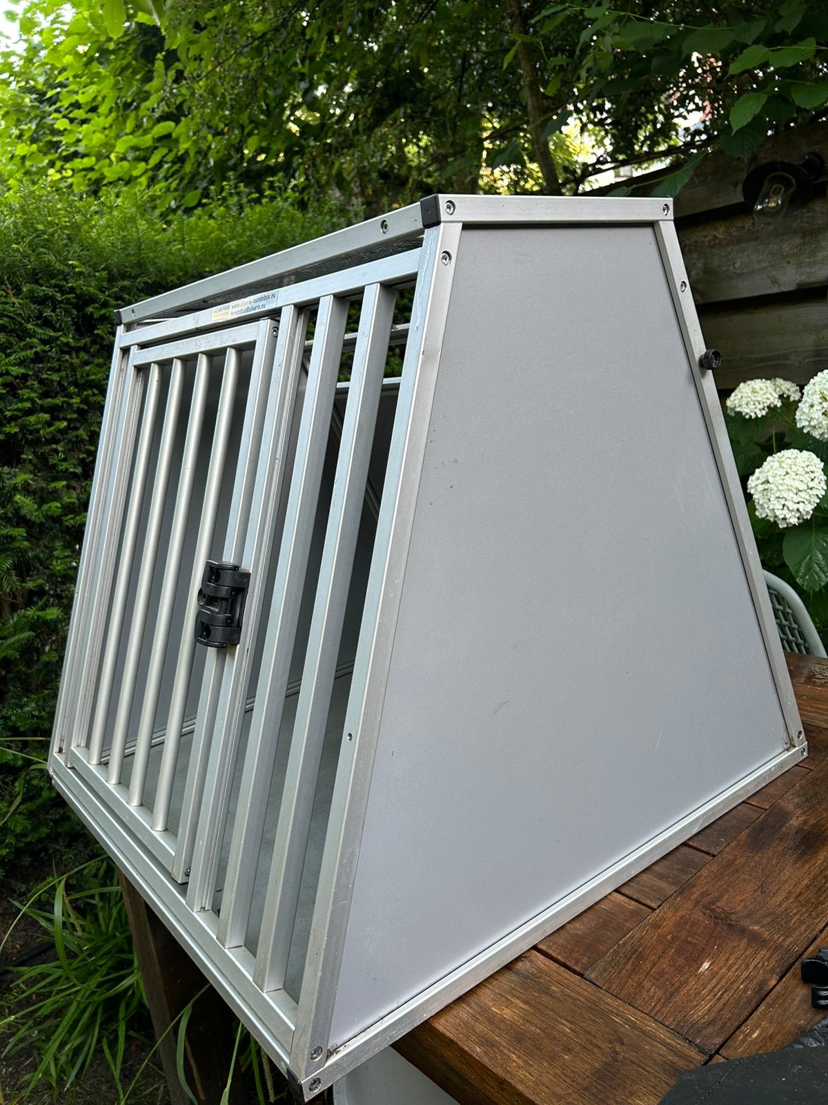 Alvaris autobench, Dieren en Toebehoren, Hondenhokken, Ophalen, 65 tot 100 cm, Zo goed als nieuw, Minder dan 75 cm