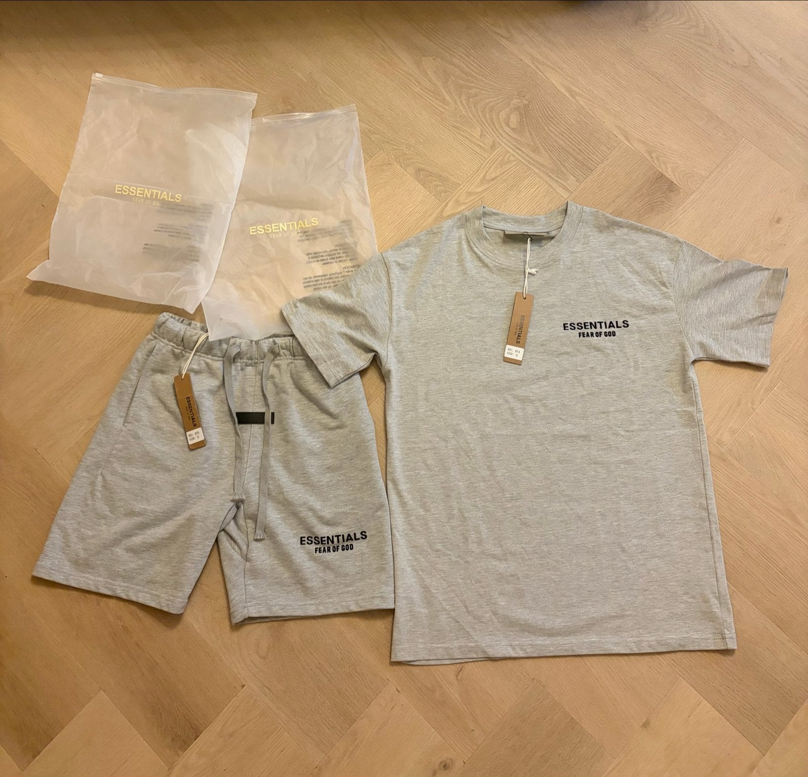 Essentials Fear of God T-shirt en Short Set - Grijs (S), Ophalen of Verzenden, Nieuw, Maat 46 (S) of kleiner, Grijs