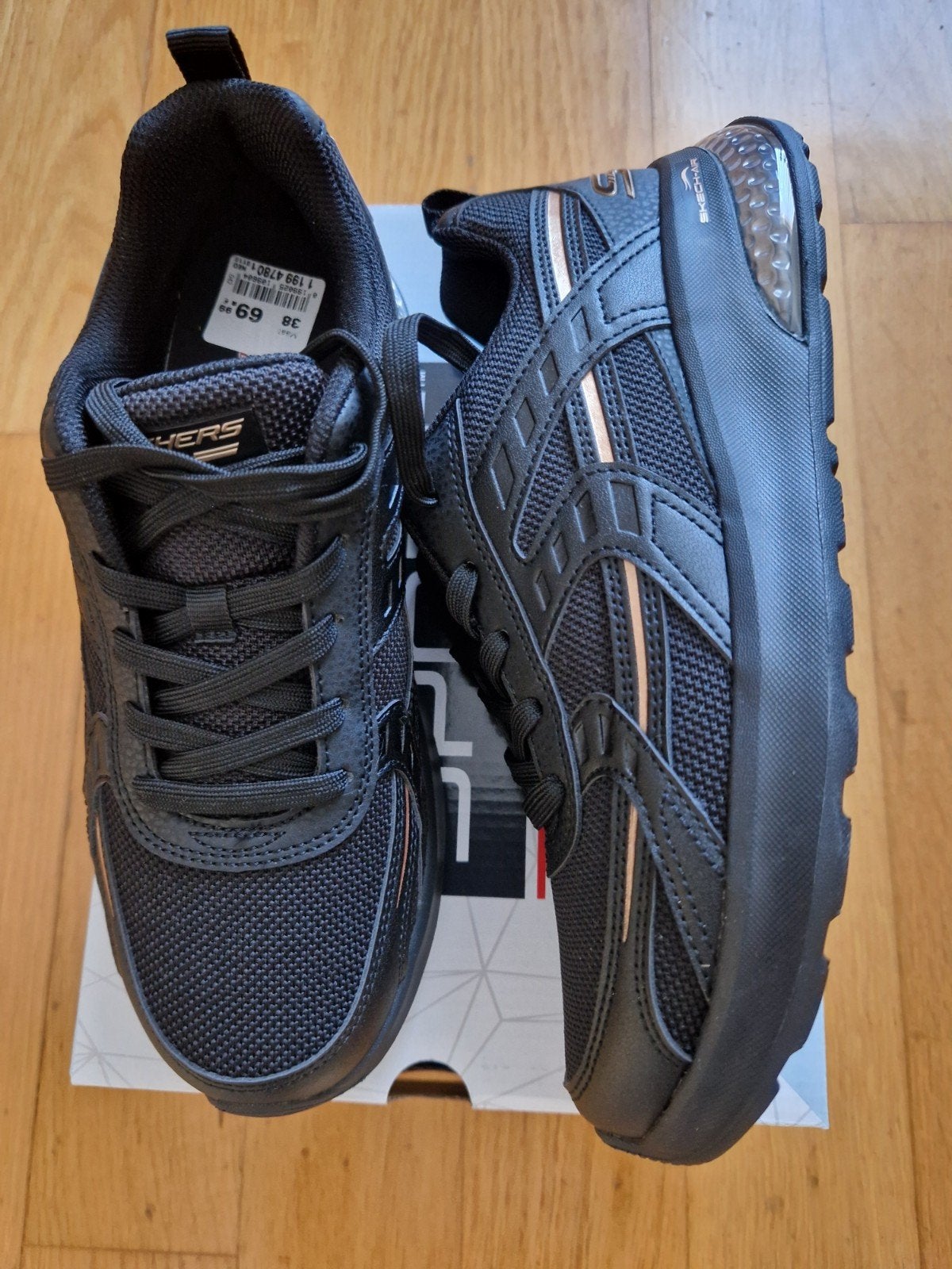 Zwarte nieuwe Skechers Air., Ophalen, Skechers, Zwart, Nieuw