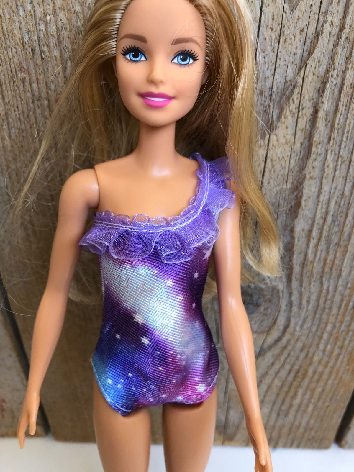 Paarse badpak voor Barbie, Ophalen of Verzenden, Zo goed als nieuw, Barbie