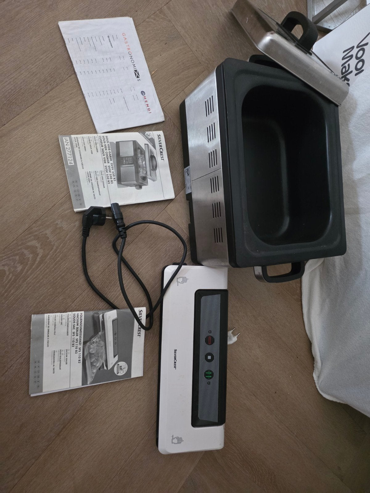 Nieuw S Silvercrest Sous-Vide Cooker & Vacuum Sealer Se, Overige typen, Ophalen of Verzenden, Metaal, Overige merken