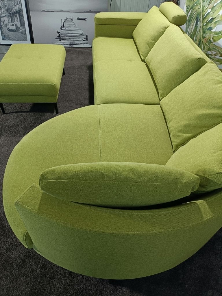 prachtige, moderne hoekbank met hocker.(bezorgoptie), Ophalen, 300 cm of meer, Zo goed als nieuw, Stof