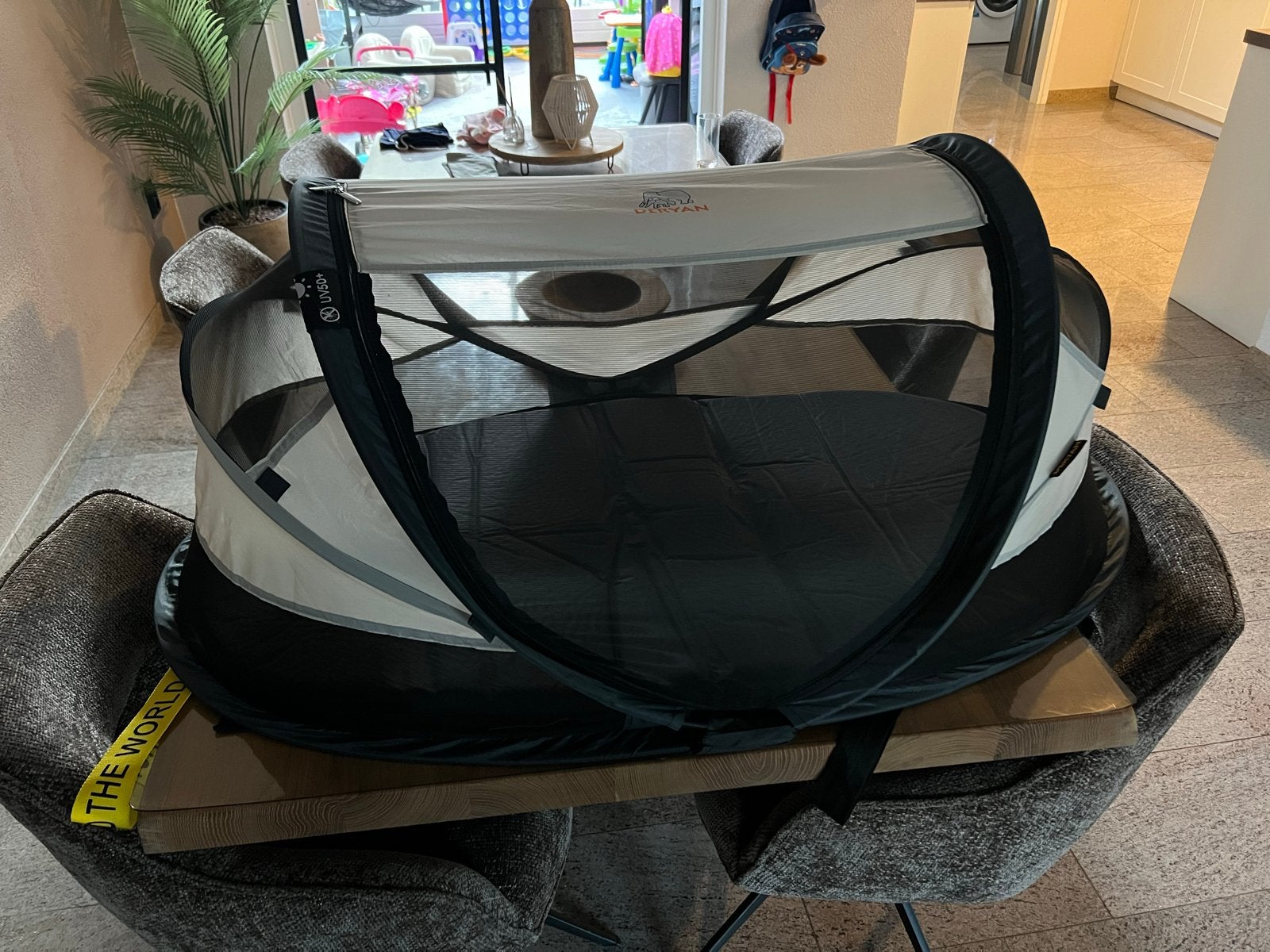 Deryan Peuter Luxe Reisbedje - Ideaal voor onderweg, Ophalen of Verzenden, Zo goed als nieuw, Reisbedje