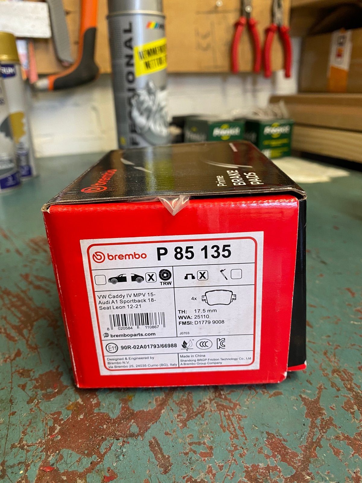 Remblokken Brembo P 85 135 Seat Leon Audi A1 en VW Caddy, Ophalen of Verzenden, Nieuw, Seat