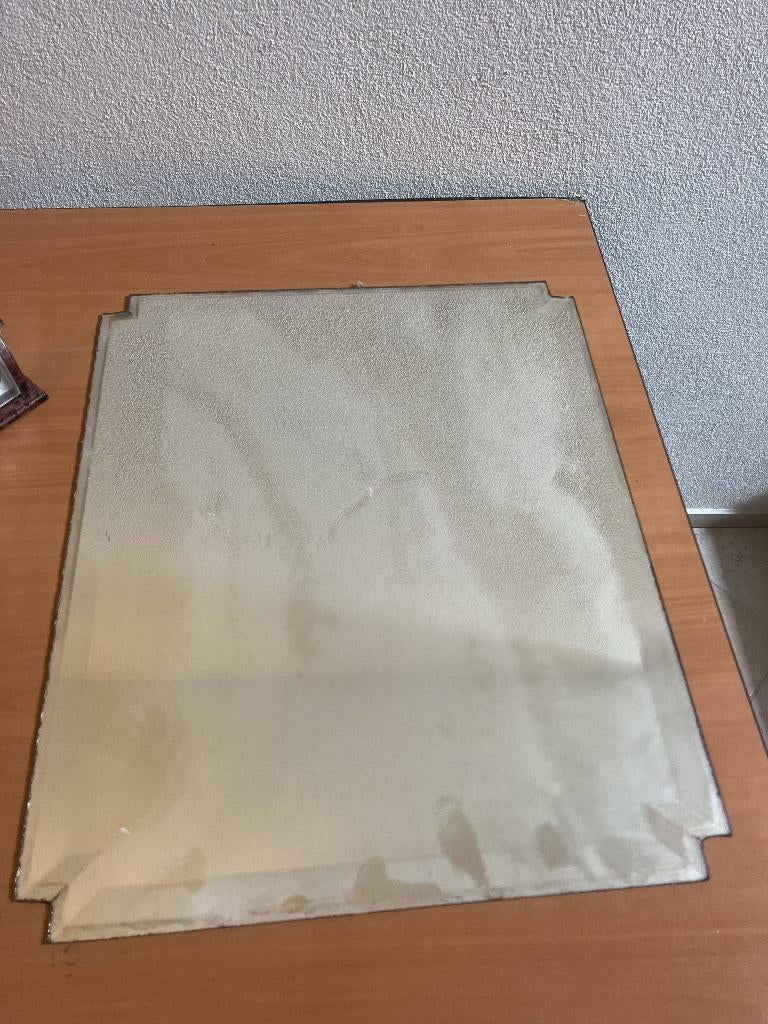 Geslepen spiegel, Ophalen, Gebruikt, Minder dan 100 cm, Rechthoekig
