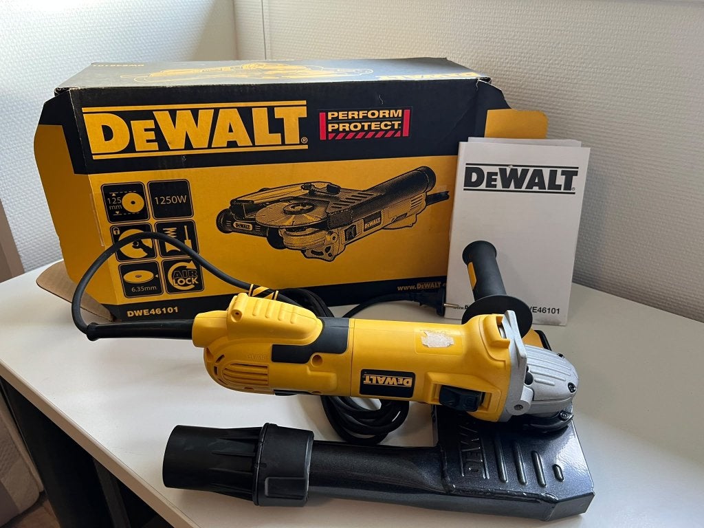 DeWalt DWE46101-QS Voegenslijperset 125mm – NIEUW IN DOOS!, Ophalen of Verzenden, Nieuw, 1000 watt of meer, Haakse handslijpmachine