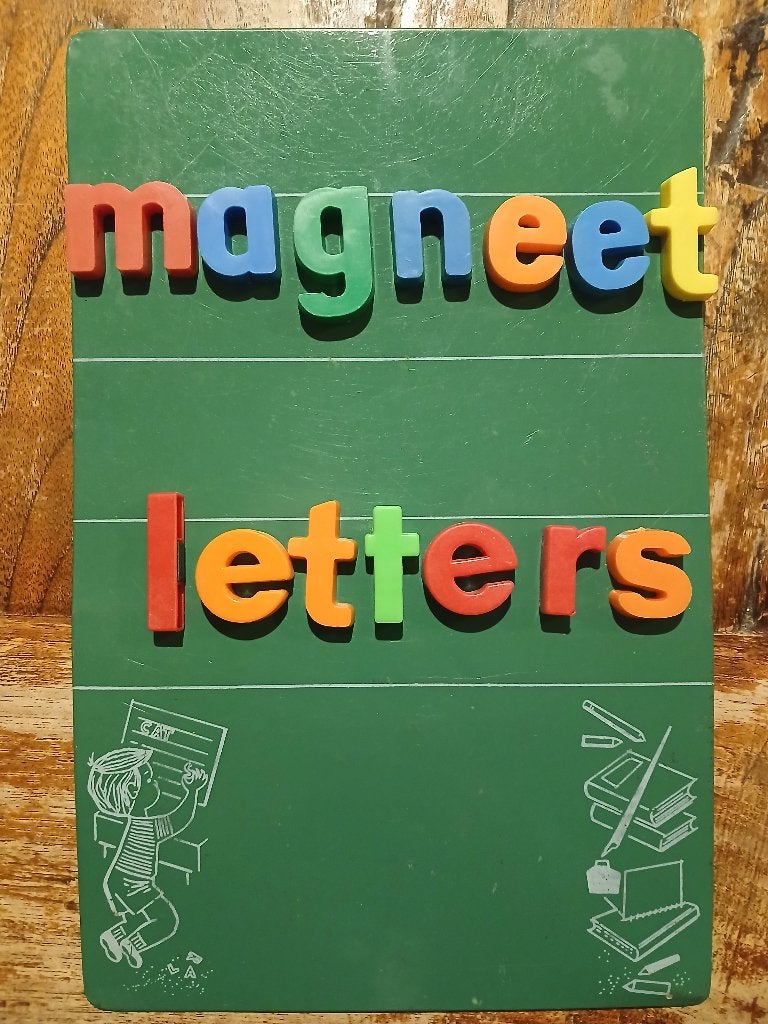 Magneet letters, Ophalen of Verzenden, Gebruikt, Taal en Lezen
