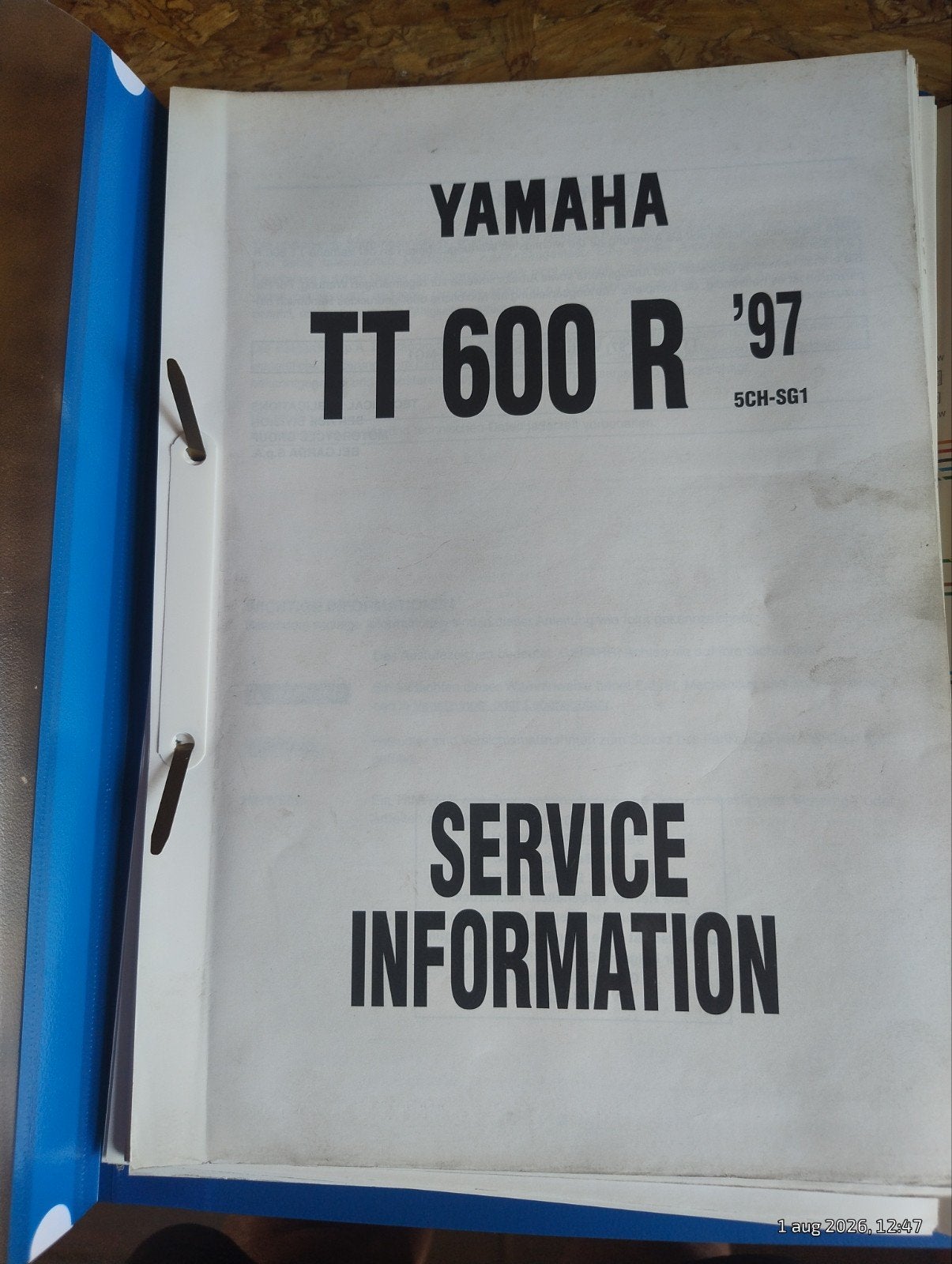 Yamaha TT600R '97 Service Informatie Handleiding, Verzenden, Yamaha