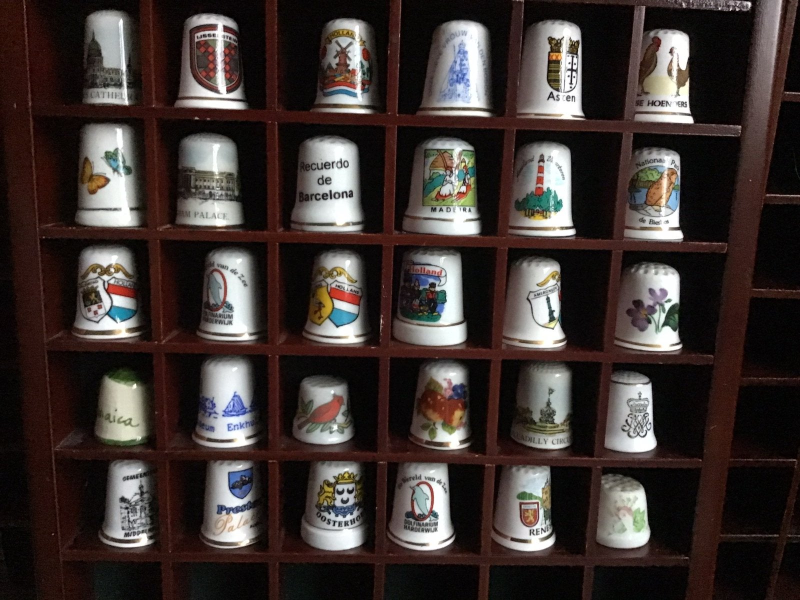 30 porseleinen vingerhoedje,brocante vingerhoedje, Ophalen of Verzenden, Nieuw