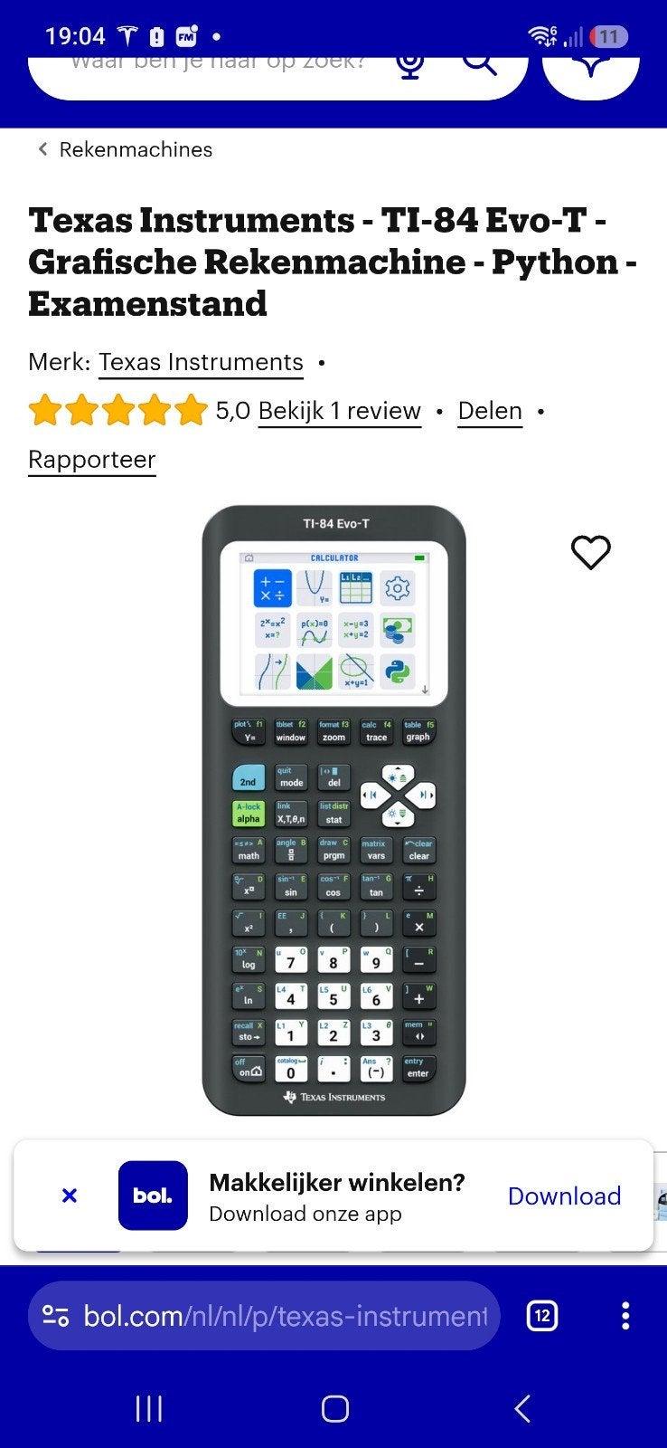 gezocht. texas instruments ti-84 evo-t/python, Diversen, Ophalen