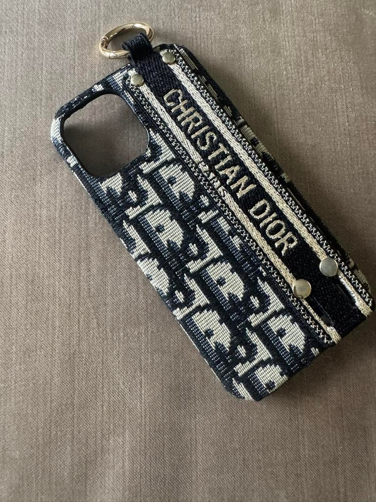 Frontje hoesje cover voor de Iphone 12/12 Pro blauw creme, Ophalen of Verzenden, Nieuw, IPhone 12, Frontje of Cover