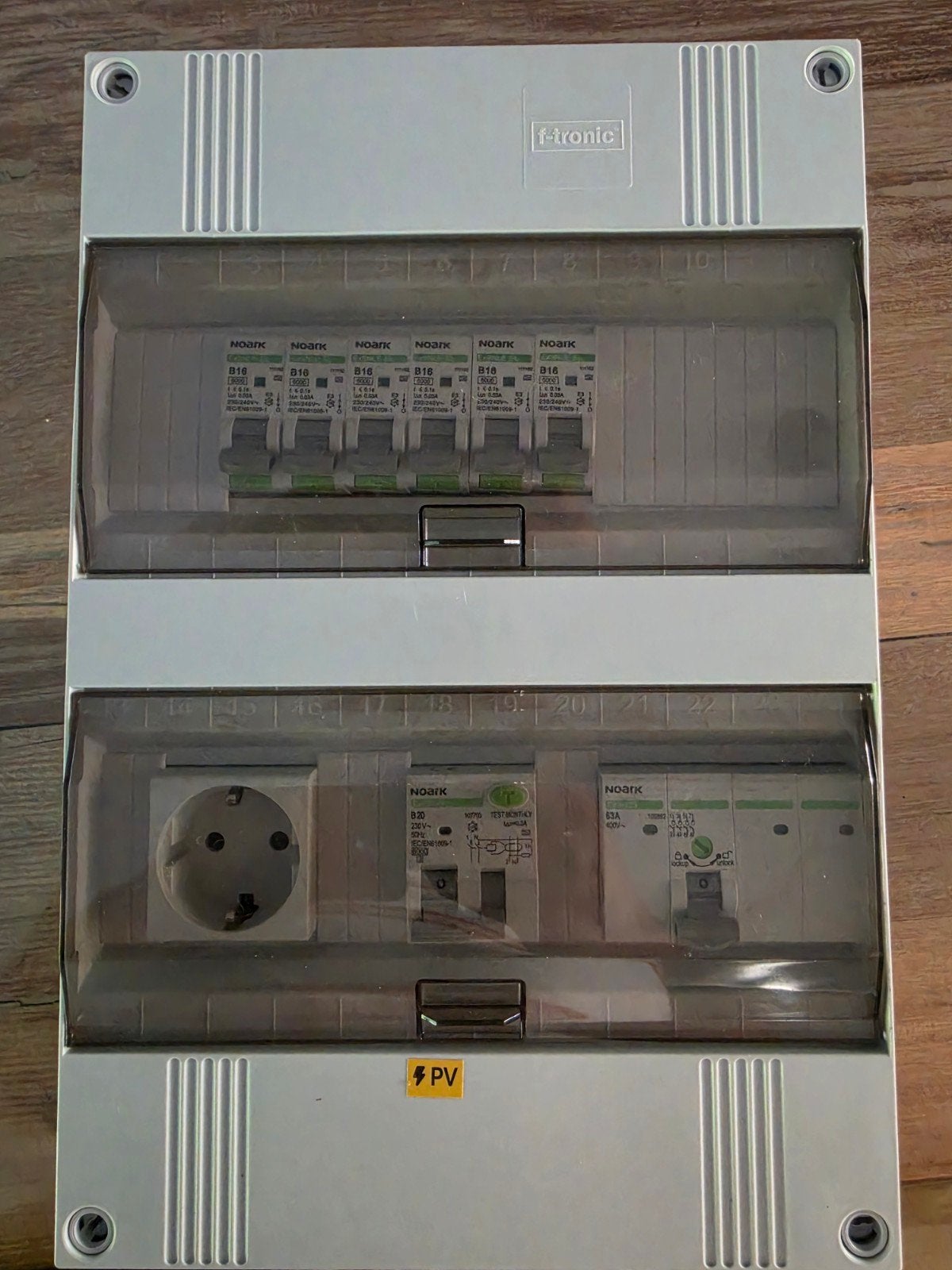 F-Tronic 3 fase (kan ook op 1 fase) met NoArk componenten, Ophalen of Verzenden, Zo goed als nieuw, Overige merken, Groepenkast