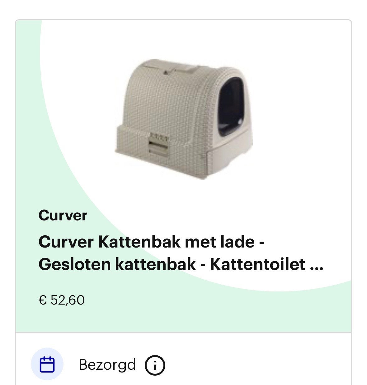 Nieuw curver petlife gesloten kattenbak met lade warm grey, Dieren en Toebehoren, Kattenbakken, Ophalen, Nieuw, Gesloten