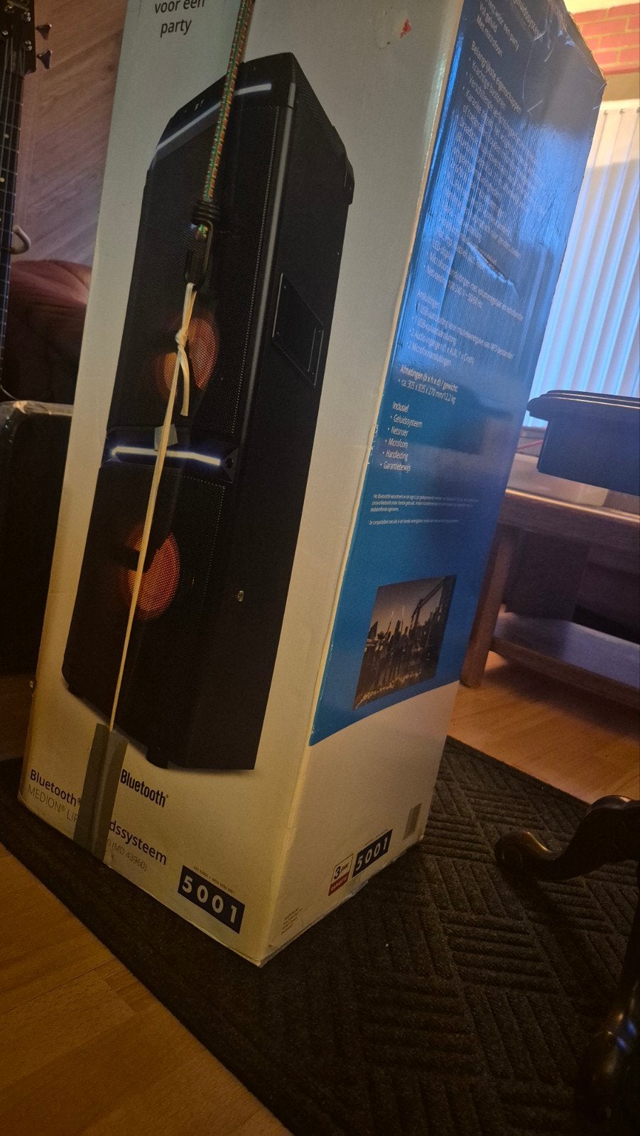 Medion Bluetooth Partysysteem 500 watt - Nieuw in doos, Ophalen of Verzenden