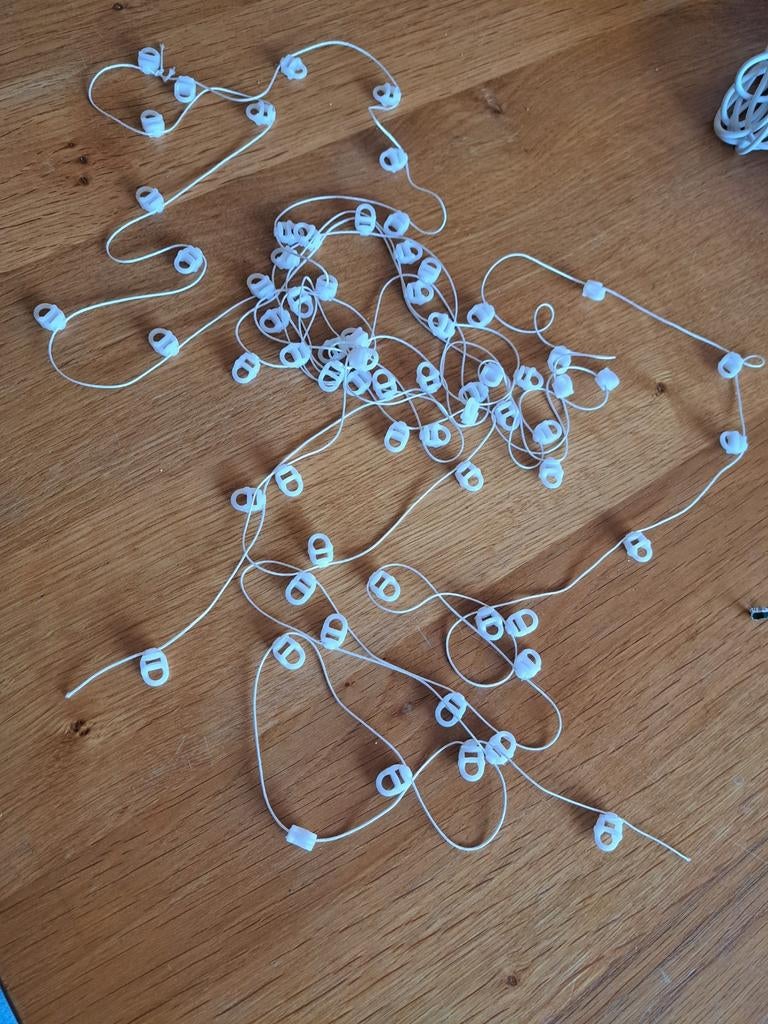 Waveglijders voor gordijnen - ca. 70 stuks, Minder dan 50 cm, Gebruikt, Wit, Modern, Functioneel