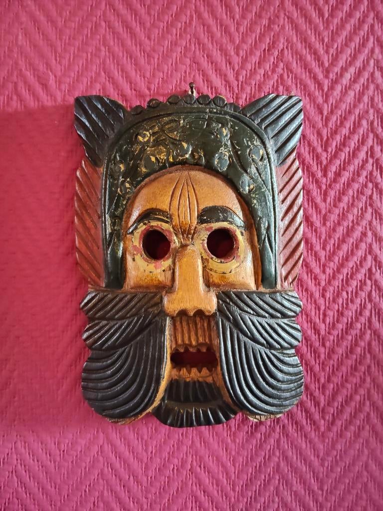 Verschillende houten maskers voor aan de muur, Antiek en Kunst, Kunst | Beelden en Houtsnijwerken, Ophalen of Verzenden