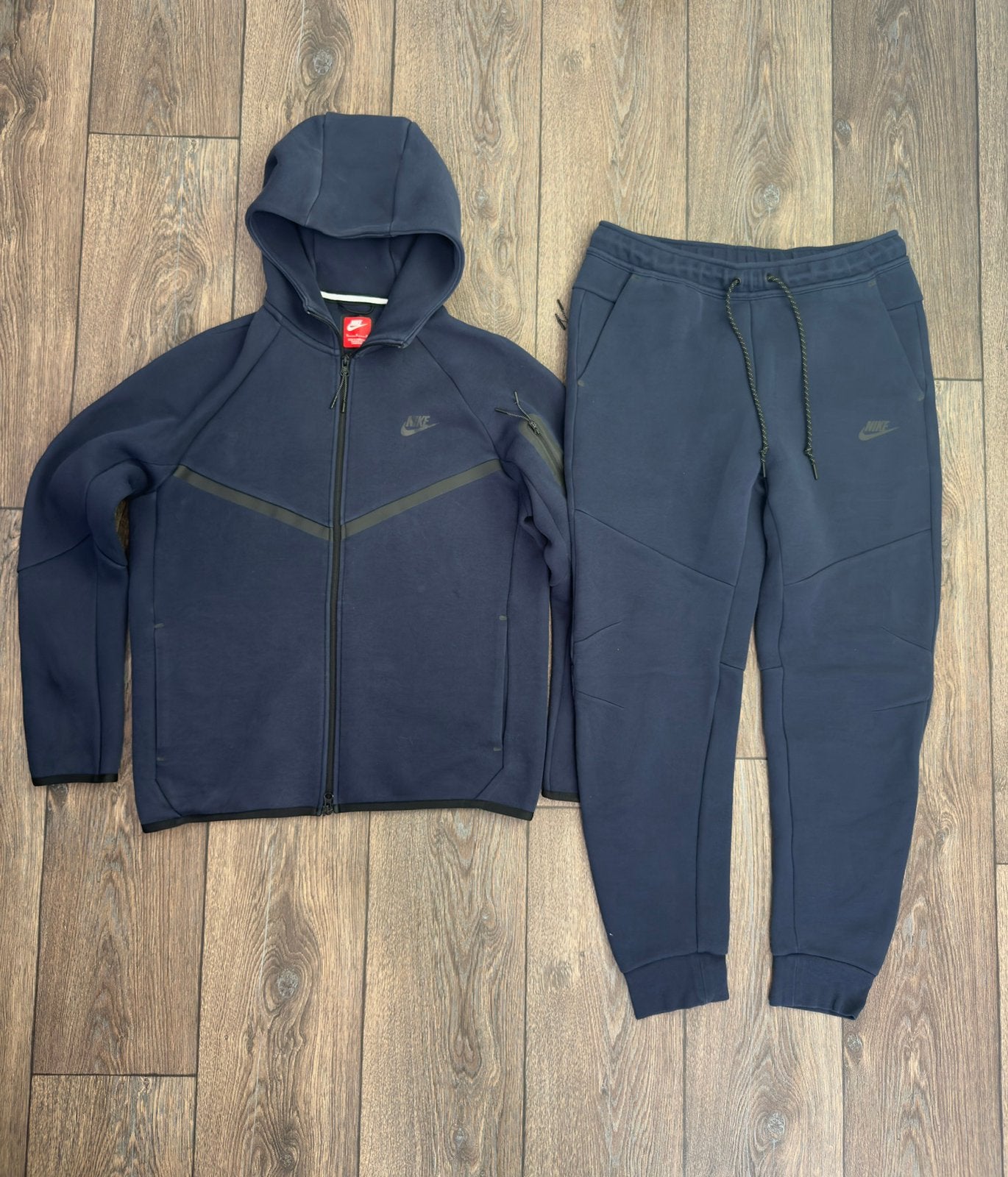 Nike Tech Fleece Pak Marineblauw Maat L/M, Maat 52/54 (L), Blauw, Ophalen of Verzenden, Zo goed als nieuw