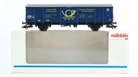 MÄRKLIN 47368: jubileumwagon Bahnpostmuseum, Wisselstroom, Wagon, Ophalen of Verzenden, Zo goed als nieuw