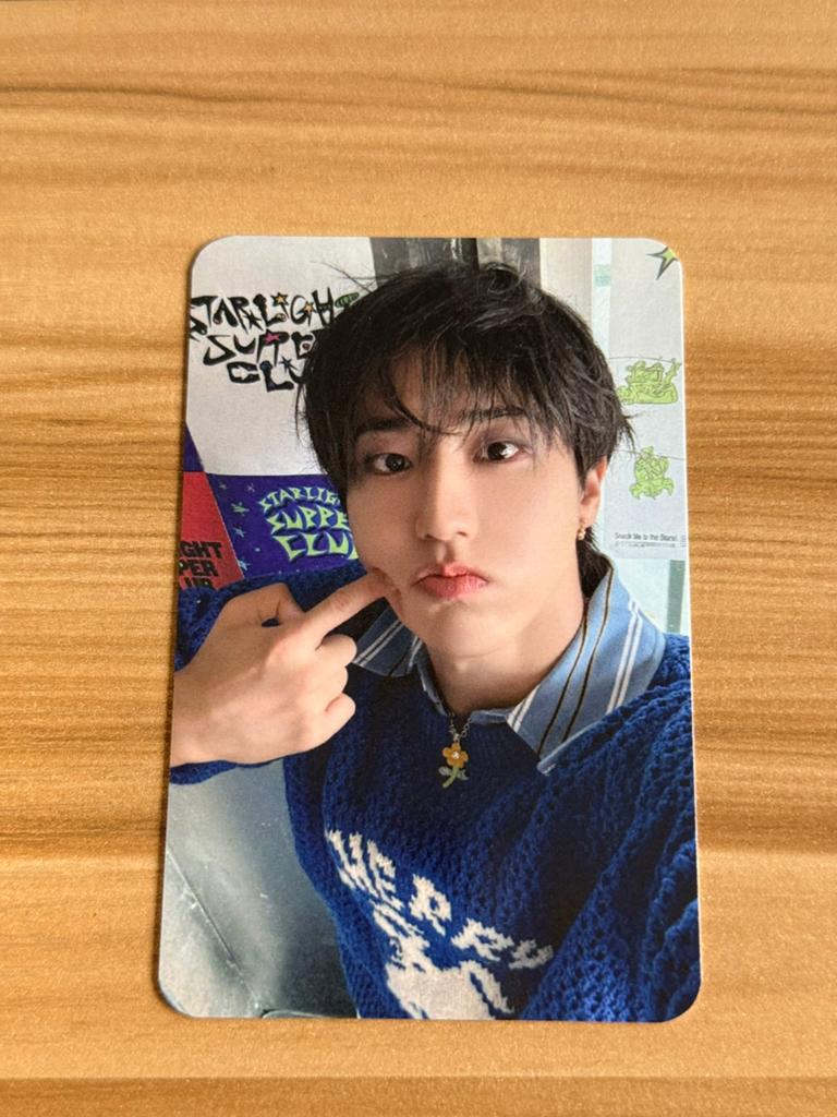 Stray Kids Han photo card starlight supper club, Ophalen of Verzenden, Zo goed als nieuw, Foto of Kaart