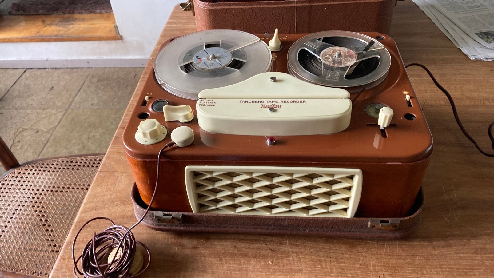 Tandberg Bandrecorder 1955, Ophalen, Bandrecorder