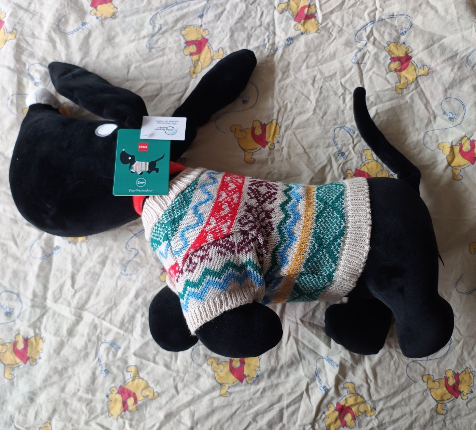 knuffel takkie kerst 2024 van hema, Ophalen, Hema, Overige karakters, Hond