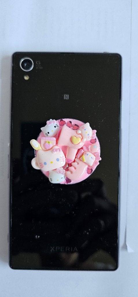 Roze Hello Kitty Popsocket Telefoonhouder, Ophalen of Verzenden, Nieuw, Telefoonhanger of Accessoire, Universeel