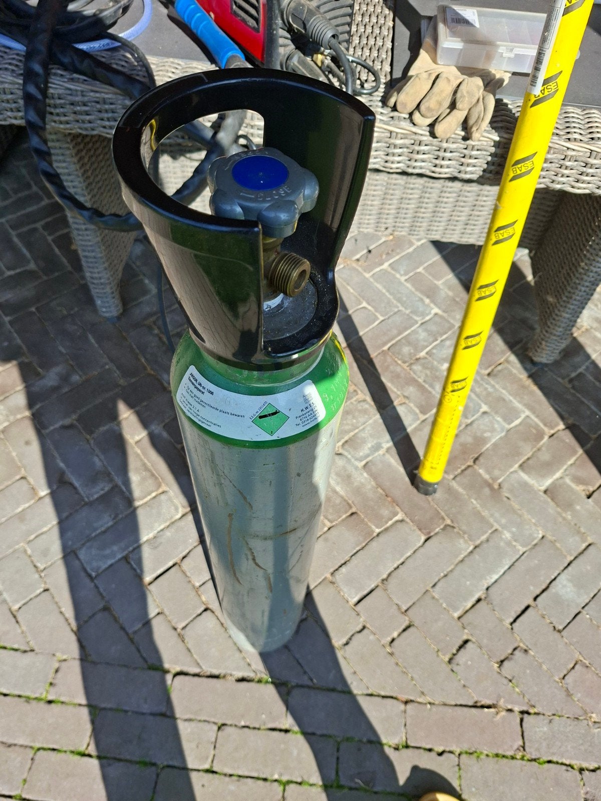 Foto 5 van Metalworks Premium TIG 180 lasapparaat gasfles en toebeho