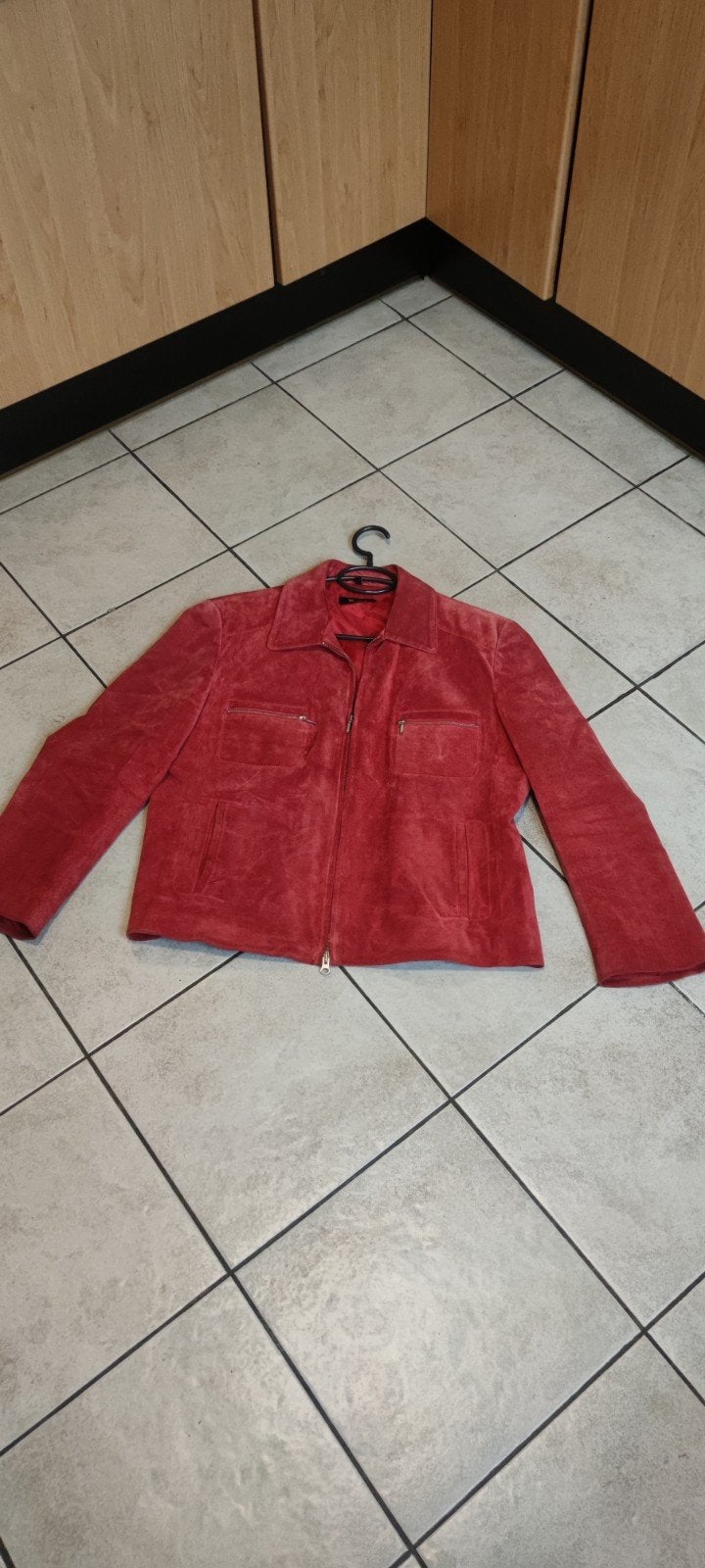 THRILLED echt leer (suede leer jas) maat 48, Ophalen of Verzenden, Zo goed als nieuw, Maat 46/48 (XL) of groter, Zwart