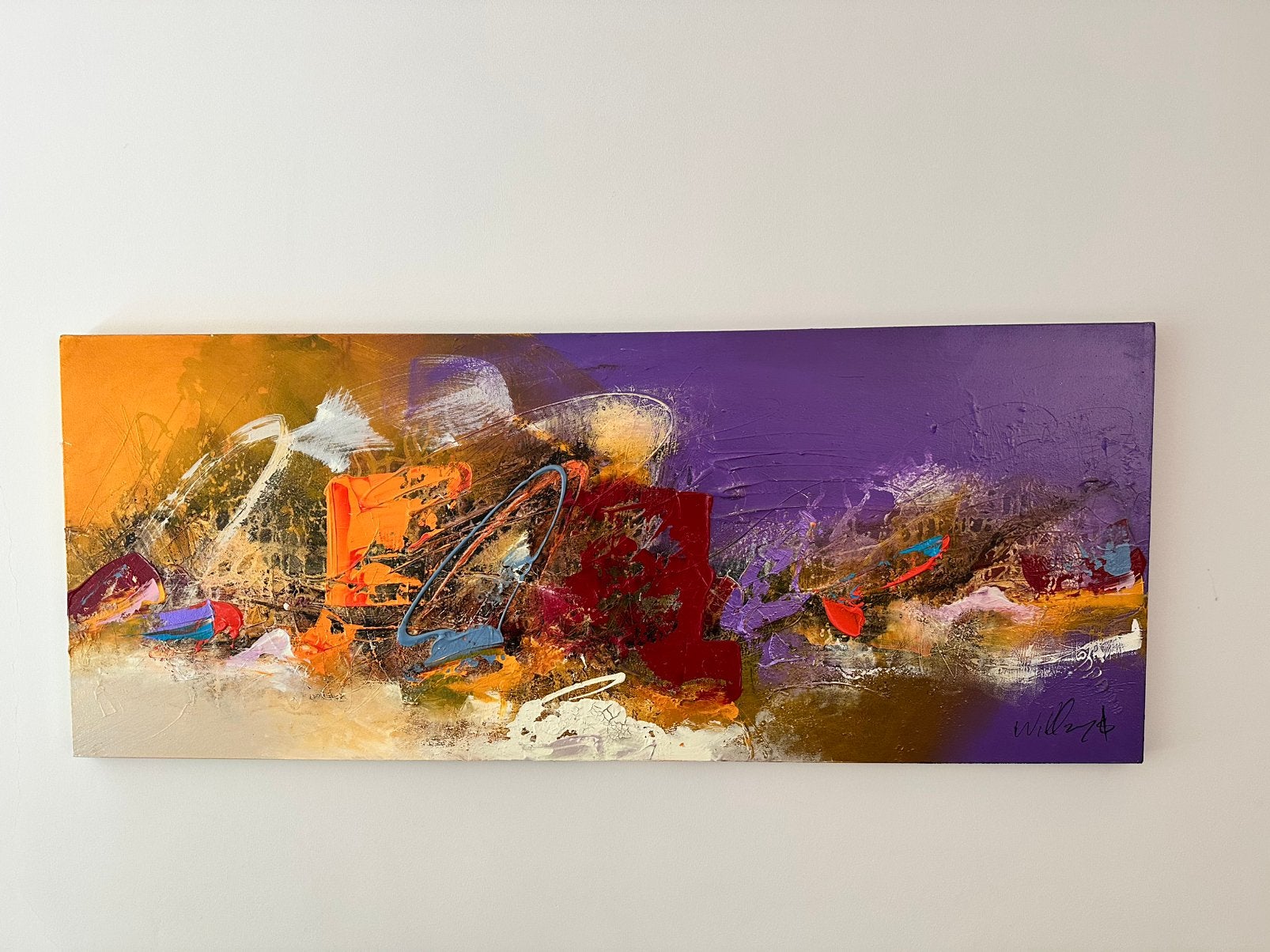 Origineel schilderij William Malucu 150x60 – gesigneerd, Ophalen