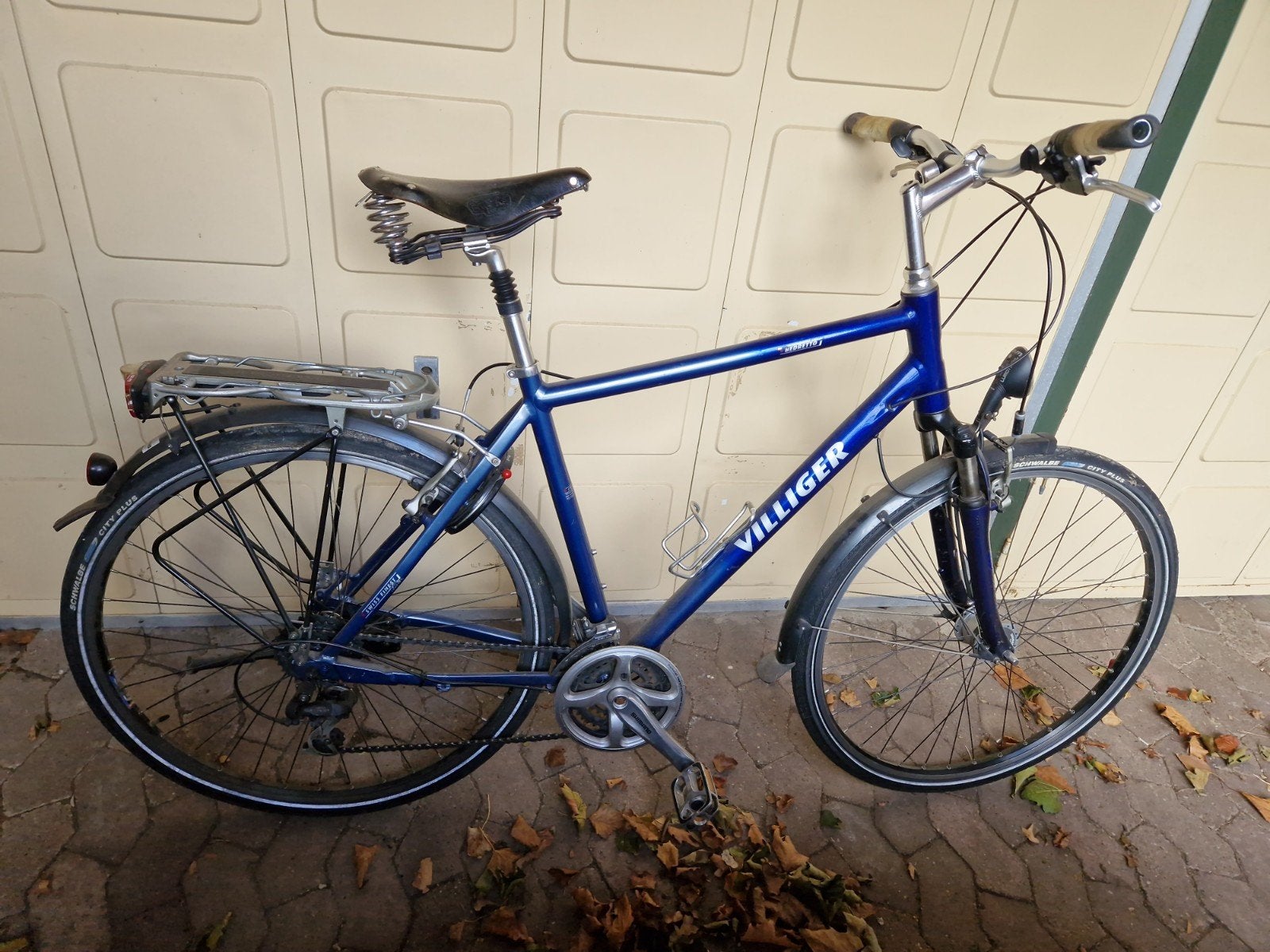 Villiger Bedretto Herenfiets - Blauw, 28 inch, Gebruikt, 10 tot 15 versnellingen, Velgrem, Ophalen