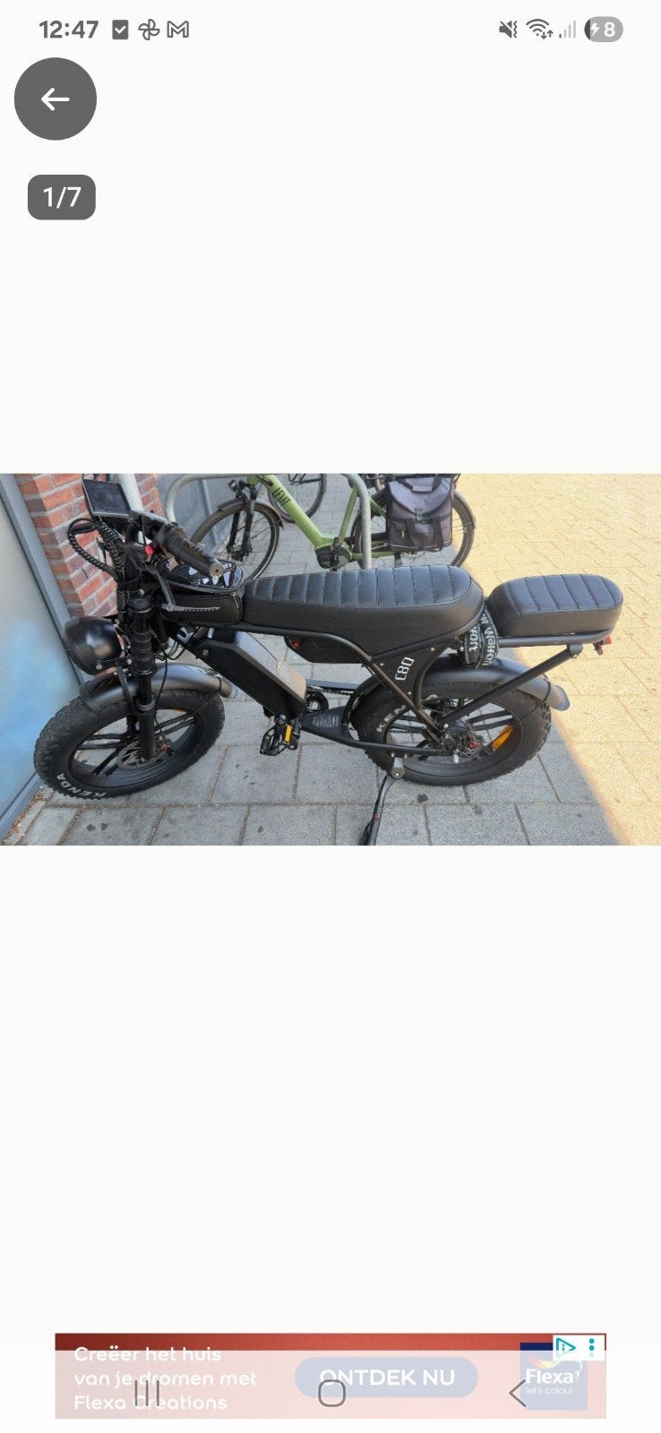 fatbike v80 2 accu's bijna nieuwe een maandje gebruikt, Fietsen en Brommers, Zo goed als nieuw, 59 cm of meer, 50 km per accu of meer