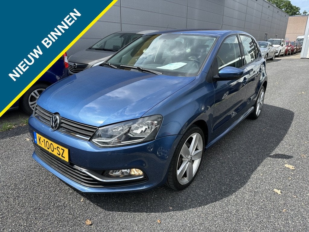 Volkswagen Polo 1.0 Comfortline (bj 2016), Auto's, Volkswagen, Euro 6, Start-stop-systeem, Blauw, Bedrijf