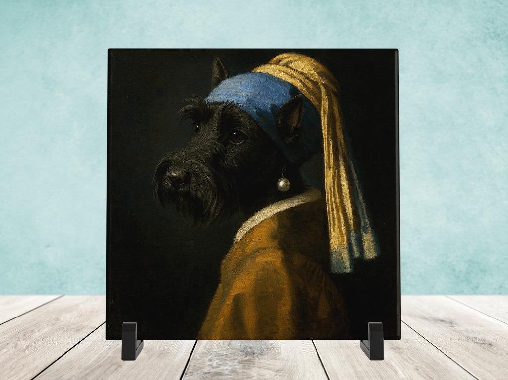 Het Meisje met de Parel - Schotse Terrier, Verzenden, Nieuw