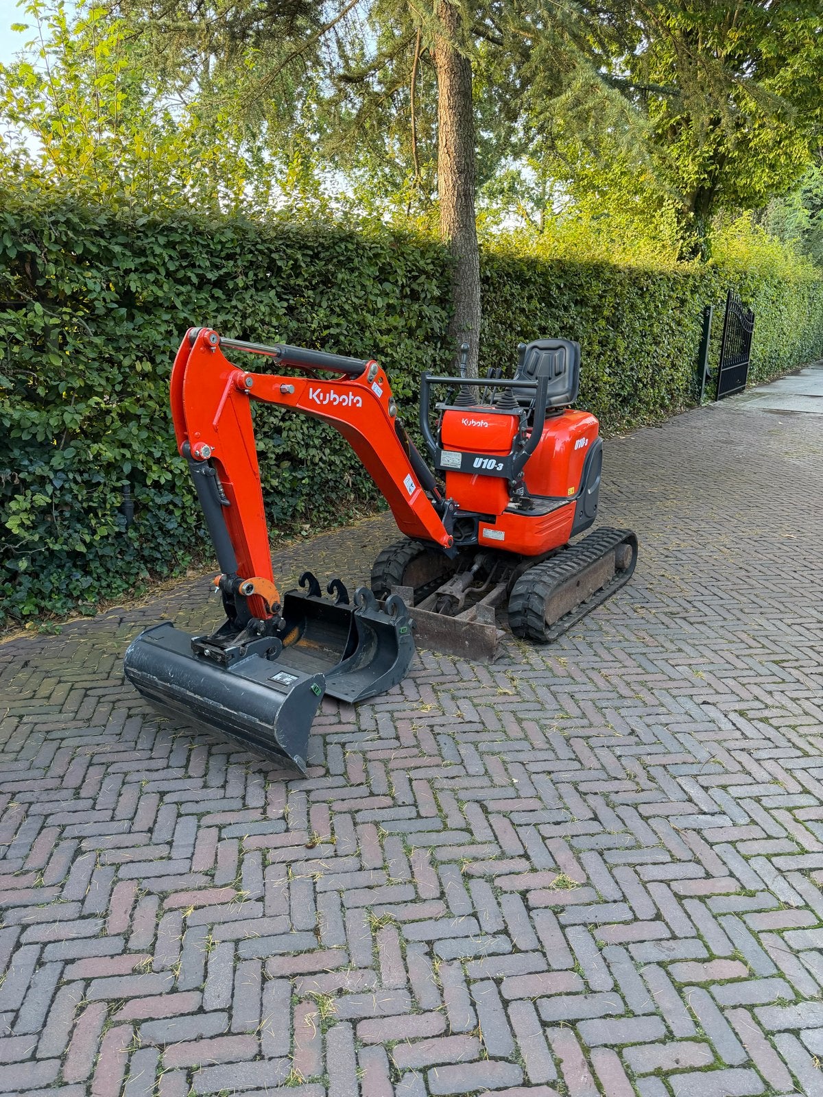 Minigaver Kubota U10-3 (bj2019), Ophalen, Graafmachine